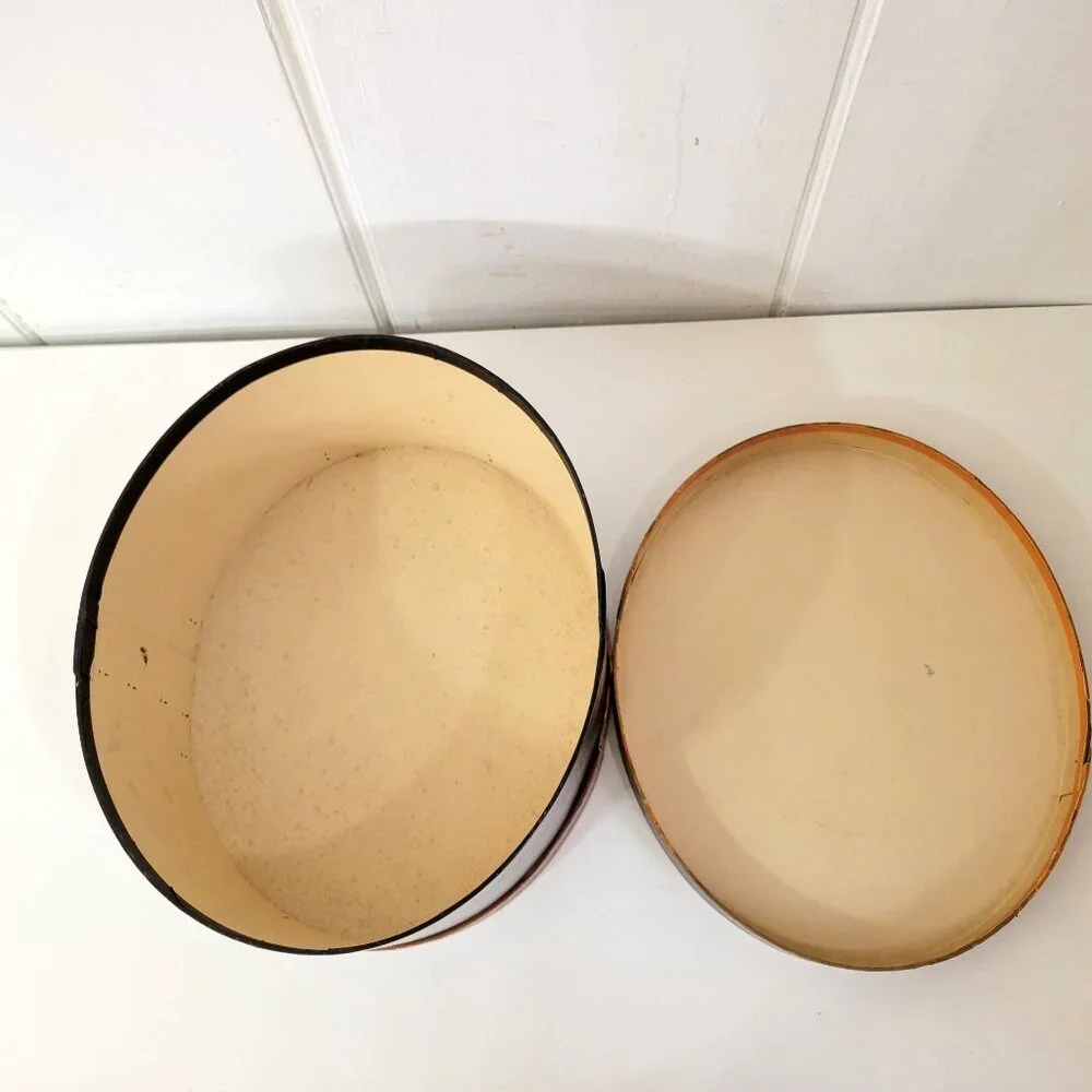 Vintage Paper Hat Box Mallory Hats - Picture 3 of 9